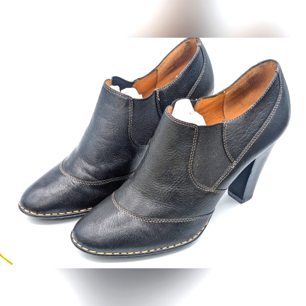 Sofft SIMOLA Black Leather Ankle Booties Size 9.5